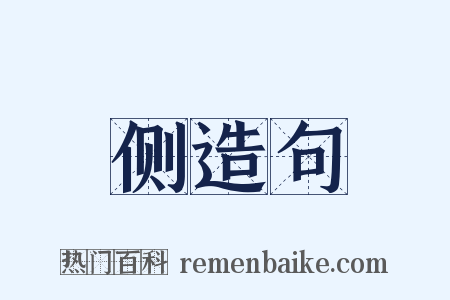 侧造句是什么意思的图片